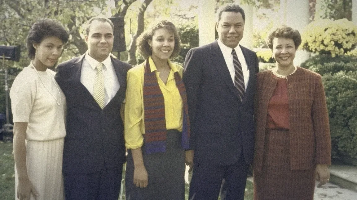 General Powell with his wife Alma and their children